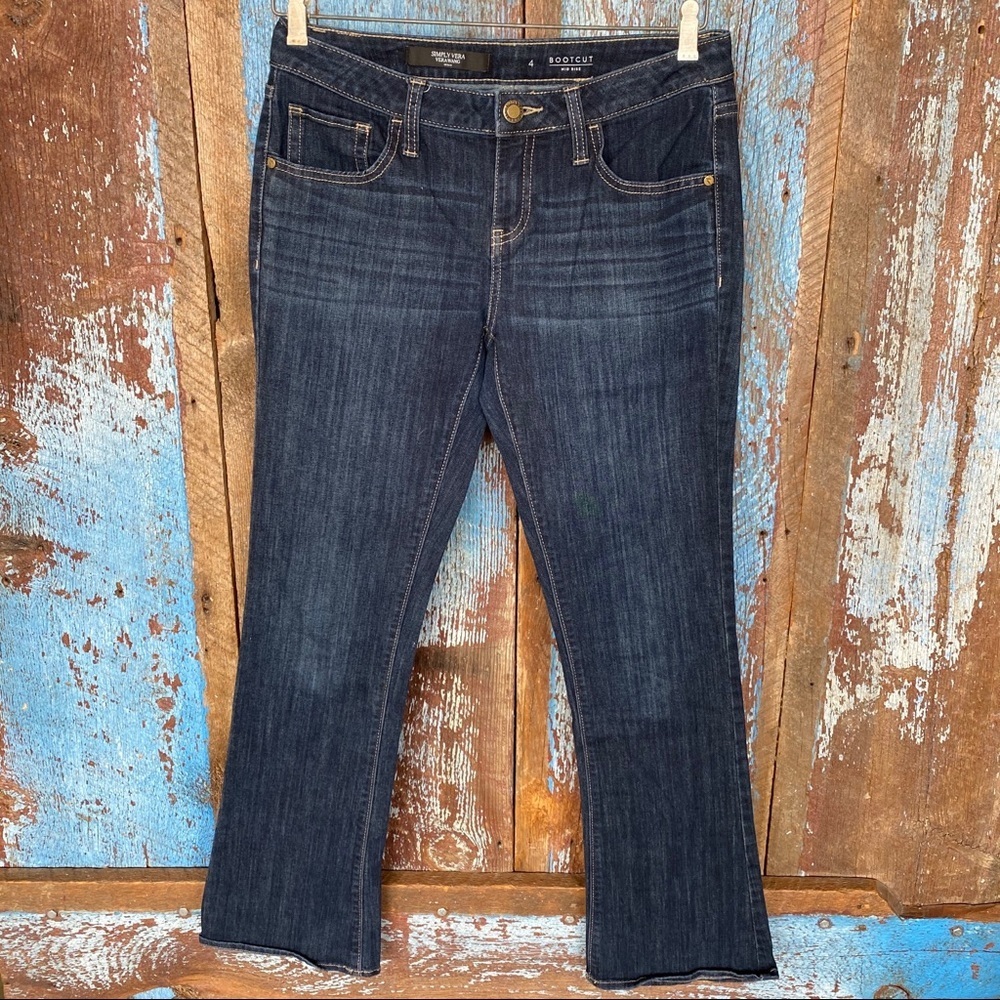 Simply Vera Vera Wang Dark Indigo Boot Cut Jeans